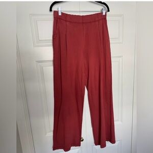 Aerie Red Wide Leg Women's Pants NWTS